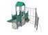 Turn cu scară și trepte pentru loc de joacă - BGL-1105 RECYCLED imagine 2