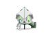 Turn cu tobogan din materiale reciclate pentru loc de joacă - BGL-1435 RECYCLED imagine 2