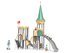 Castel cu două turnuri pentru loc de joacă cu tobogane - BGL-8607 miniatura 1